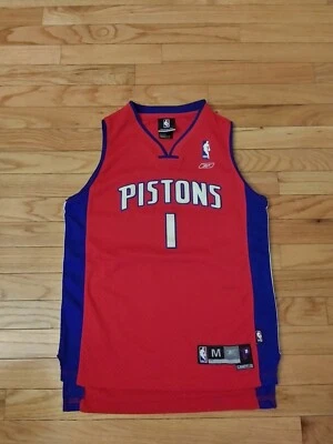 Camiseta deportiva Chauncey Billups Detroit Pistons NBA Reebok Alt Red juvenil M (10-12) Foto 1 de 4