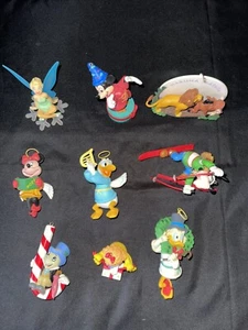 Vintage Set Of 9 Disney Christmas Ornaments - Picture 1 of 3