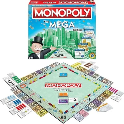 Monopoly MEGA Edition Board Game - Family Fun Game Night Kids & Adults - Image 1 of 4