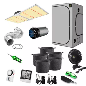 Canna4Home GrowBox Komplettset 100 x 100 x 200 cm grau Anbau Set Gewächshaus - Bild 1 von 11