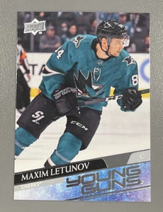 2020-21 Upper Deck Series 2 Hockey #487 Maxim Letunov Young Guns RC Rookie 🏒 - Picture 1 of 2
