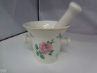 Apothecary Mortar & Pestle Set Porcelain  Vintage Germany Collectible   G-299