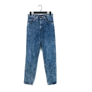 Levi's 532 Orange Tab Vintage Blue Acid Wash Slim Straight Denim Jeans - W30 L32 - Picture 1 of 11