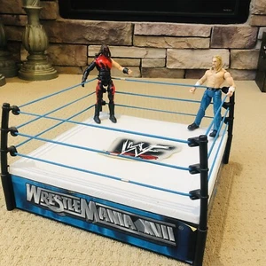 Vtg 1998 Jakks Pacific WWF Wrestlemania XVII Hardcore Wrestling Ring 2 Figure US - Picture 1 of 10
