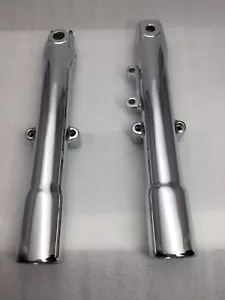 HARLEY FAT BOY SOFTAIL Heritage CHROME FORK LEGS 2000 - 06 FLSTC G592 EXCHANGE - Picture 1 of 13
