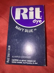 Tinte en polvo multiusos Rit azul marino #30 -1 1/8 OZ tie dye, hágalo usted mismo (fórmula antigua) NUEVO - Imagen 1 de 7