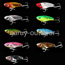 9 Pack Metal Vib Blade Lure Sinking Vibration Baits Vibe for Bass Pike Perch