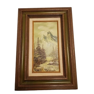 Reeves Original Oil Painting Mountain Landscape Oil on Canvas Signed "Reeves" - Picture 1 of 7
