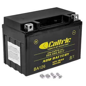 Caltric AGM Battery for Suzuki SV650 SV650A SV650S SV650SA 1999-2009 / 2017 - Picture 1 of 7