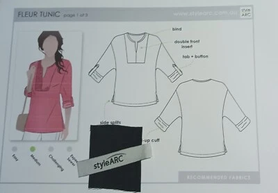 Style Arc Fleur Tunic Size 8 Uncut - Image 1 of 3