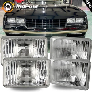 4 x 6" Glass Headlight Lamp Housings Hi / Low Beam Class Original Look Headlamp - Picture 1 of 22