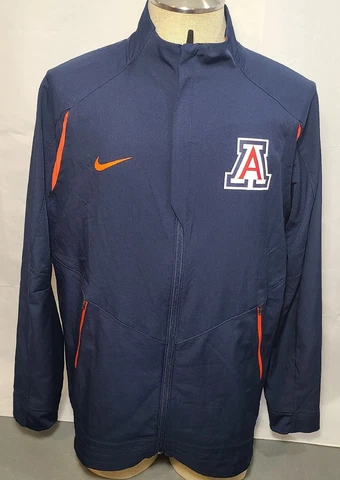 Nike Dri-Fit Arizona Wildcats Basketball Full Zip Vented Blue Size L Sample New Cover