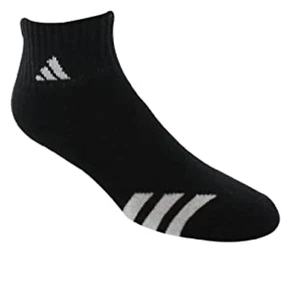 ADIDAS Youth Cushion Quarter Socks, 3 Pack  Black  Sz: (M) 13-4 - Picture 1 of 1