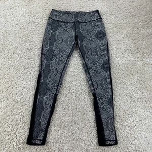 Full Tilt Sport Womens Size Small Leggings Mesh Detail Black White - Picture 1 of 9