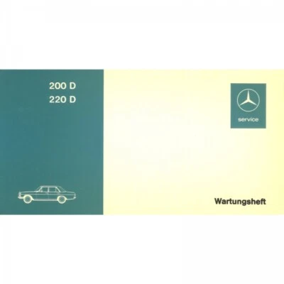 Mercedes-Benz  W 115 Typ 200D 220D 07.1967-08.1973 Serviceheft - Bild 1 von 3