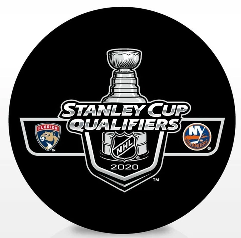 2020 Stanley Cup Playoffs Dueling Puck Florida Panthers/ New York Islanders Cover