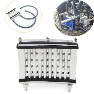 Silver Oil Cooler Cooling Radiator For 125cc 140cc 150cc Motor Dirt Pit Bike ATV Foto 1 de 4