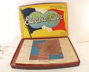 Les Jouets MAPAJO Paris Jeu Electro-Tutor jeu savoir pile et fiches RARE - Imagen 1 de 7