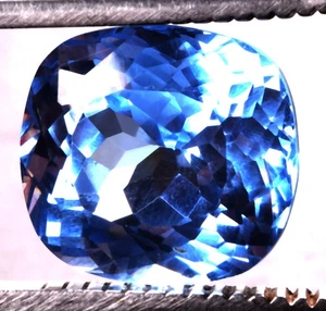 15 Cts. Piedra preciosa certificada con forma de cojín de grandidierita azul neón natural - Imagen 1 de 4