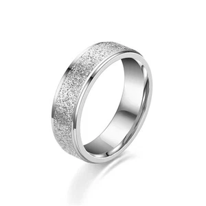Anillos enchapados de acero de titanio en forma de U de moda - Imagen 1 de 1