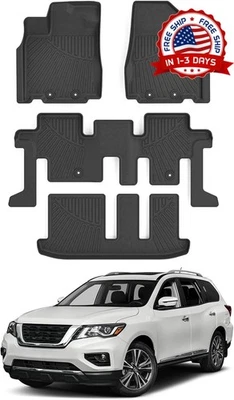Alfombras compatibles con Nissan Pathfinder 2013-2020, Infiniti QX60 2014-2020 Foto 1 de 4