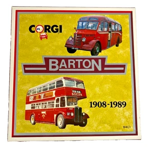 CORGI D41/1 BARTON BUS SET 1908-1989 Bedford OB Coach & AEC Regent Double Decker - Picture 1 of 4