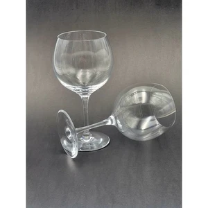 Juego de 2 copas de vino de cristal Tiffany & Co de 7,5" de colección únicas - Imagen 1 de 8