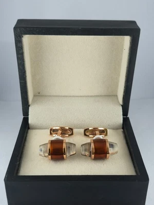 Conjunto de abotoaduras masculinas luxuosas Montblanc Starwalker cor bronze - Frete grátis - Imagem 1 de 4