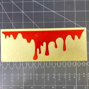 Blood Dripping Reflective Vinyl Decal Car Truck SUV Laptop Paint (pack of 2) - Imagen 1 de 6