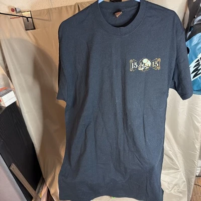 Lucky 13 Mens Black T-Shirt XL Never Die Lucky Thirteen Graphic - Image 1 of 4