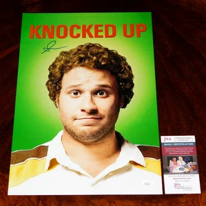 SETH ROGEN "BEN STONE" SIGNED KNOCKED UP 12X18 MOVIE POSTER JSA COA!! - Picture 1 of 1
