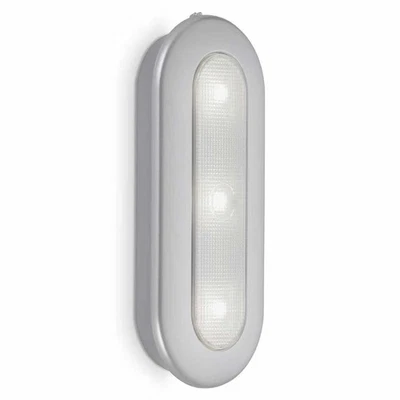 Briloner LED Lampada Armadio Argento 15,2cm 0,4W Luce Del Giorno 6500K 3 X Aa - Immagine 1 di 3