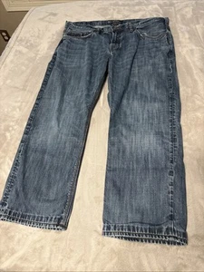 Silver Jeans Co Jeans Mens 38/25 Blue Denim Med Wash Grayson Straight Leg Work - Picture 1 of 16
