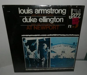 LOUIS ARMSTRONG AND DUKE ELLINGTON AMERICAN JAZZ FESTIVAL P 13295 VINYL LP ALBUM - Picture 1 of 4