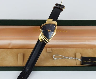 Vintage Hamilton Pacer Men's Gold Electroplated Oblong Wristwatch w/Box - image 1 of 4