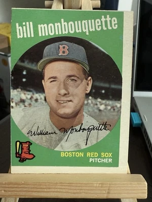 1959 Topps #173 Bill Monbouquette Boston Red Sox Foto 1 de 2