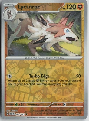Lycanroc 090/162 Uncommon SV05: Temporal Forces NM Reverse Holo - Image 1 of 2