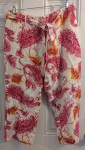 Pantalones Cortos Boho Alexandra Barlette Lino Bolsillos Talla 12 Nuevos con Etiquetas - Imagen 1 de 10