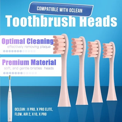 Cabezales de cepillo de dientes 4 piezas para Oclean X/X PRO/Z1/F1/One/Air2/SE Sonic Electric Foto 1 de 4