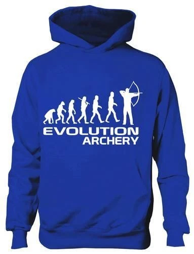 SG GILDAN FRUIT Evolution Of Archery School Sport Boys Girls Kids Hoodie Gift Age 5-13