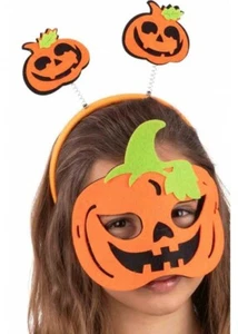 Halloween Child's Mask & Headband Set Halloween Fancy Dress Head Bopper Kids - Picture 1 of 9
