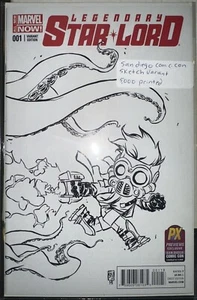 LEGENDARY STAR-LORD #1 SKOTTIE YOUNG 2014 SDCC PREVIEWS EXCLUSIVE SKETCH VARIANT - Picture 1 of 1