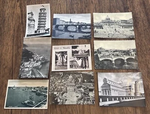 Italien Vintage Schwarzweiß Postkarten Lot unbespielt 1950-1960er Pisa, Rom, etc... - Bild 1 von 7