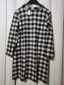 Talbots Buffalo kariertes kariertes Etuikleid Stretch Knopfleiste hinten neu mit Etikett Petite XL - Bild 1 von 7
