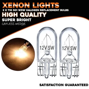 2 X 501 W5W T10 Car Bulbs Capless Side Light Indicator Number Plate 194 12v - Picture 1 of 5