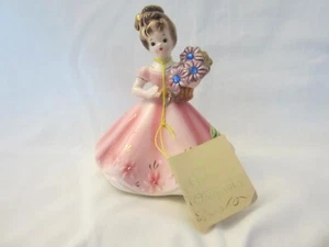 Vintage SEPTEMBER Blumenstrauß Flügel SAPHIR VON JOSEF ORIGINALS mit Etikett - Bild 1 von 7