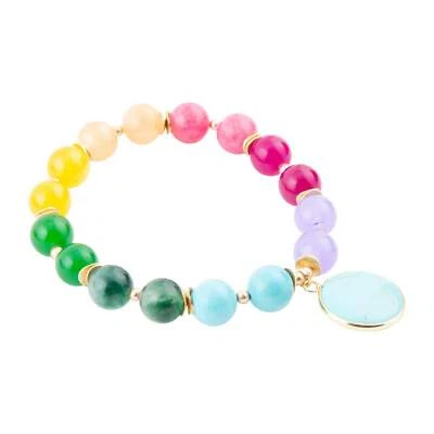 kaleidoscope Multistone Blue Turquoise Charm Bracelet - Image 1 of 3