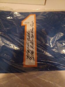 Mookie Wilson NY Mets Signed & Inscribed Blue Jersey Autographed Steiner CX