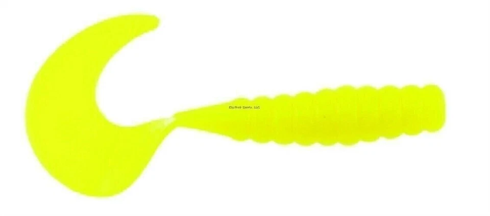 Berkley PowerBait Tapered Body Power Fishing Grubs 3" Chartreuse 15/Pk PBHPG3-CH - Image 1 of 1