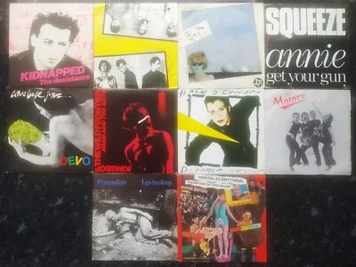10 x Post Punk 7” Vinyl Records (Singles). Mixed Artists. Job Lot. - Image 1 of 3